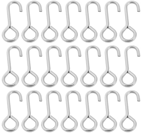 The Lord of the Tools 100pcs Rotten Bottom Clips Stainless Steel Weak Link Release Clips 15mm Length 5mm Hook and 1mm Wire for Sea Fishing Rigs