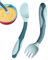 Cuillère Et Fourchette Bébé,Cuillère Et Fourchette D'apprentissage Pliables - Set De Couverts Facile À Tenir Pour Manger Seul Garderie