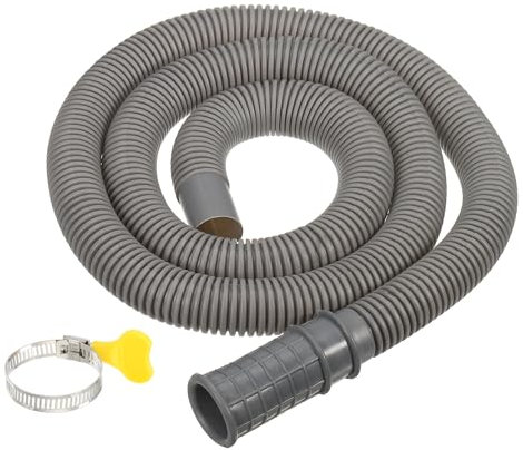 PATIKIL 3.3Ft Air Conditioner Drain Kit, 1 Set Universal AC Drain Hose Connector Hose with Clamp & Rubber Adapter for Mini-Split Window Portable AC Unit Dehumidifier Faucet, Dark Gray