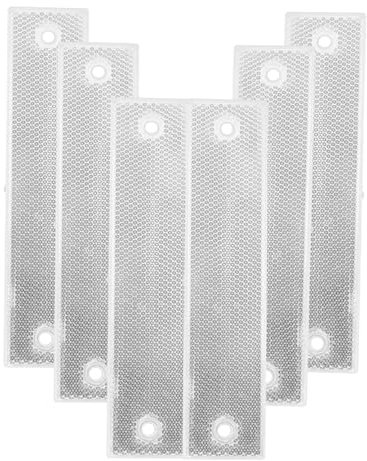 Gatuida Lot De 6 Panneaux Réfléchissants pour Signalisation Routière Réflecteurs De Contour Réflecteurs De Route Réflecteurs Rectangulaires pour Marquage De Sentiers Panneau De
