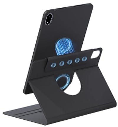 zZjoOoj Coque 360° Rotative Magnétique et Détachable pour OnePlus Pad 3 13.2 Pouces,Housse de Protection avec Fonction Sommeil/Réveil Automatique,Support Réglable - Noir