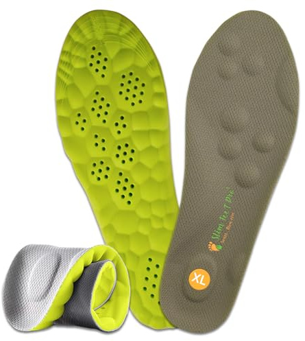 Slim Feet PRO Soletta Nuvola Comfort Ortopedica XL 41-42 – Ammortizzante & Traspirante | Antiscivolo | Sollievo per Piedi, Ginocchia & Schiena – Uomo & Donna
