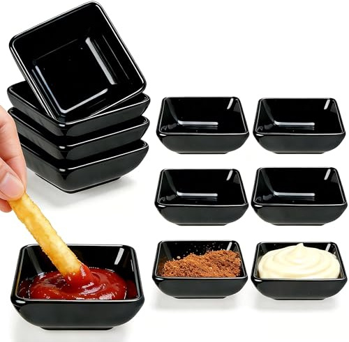 DAOOZHU Lot 10 Bols à Sauce carrés empilables