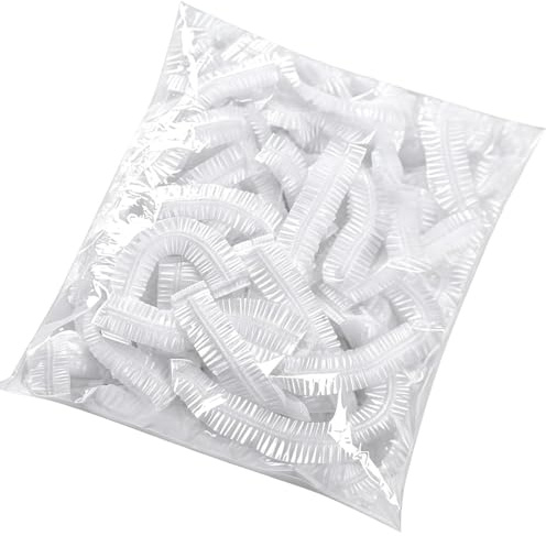 Küche Reste Frischhaltehauben - Schüsselhaube | | 100er Pack PE Abdeckhauben Lebensmittelecht Dehnbar Bis 52cm Metall Bunt Teilen Kunststoff Box Transparent Dick Design Staubschutz Werkzeug