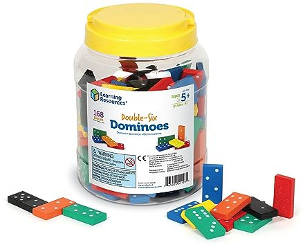 Learning Resources Domino doppio sei in legno