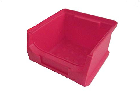 Stapelboxen 24xGr.1 (rot) + 24xGr.2 (blau) mit Metallschienen Made in Germany