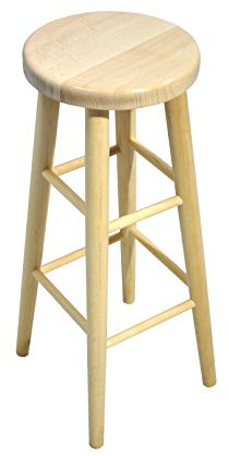 Magnetic Möbel Stück Holz Buche hell Heller Holzhocker Barstuhl Stuhl Barhocker 80 cm (Lackiert Buche)