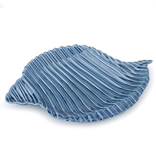 HERVIT ART. 26900 PIATTO CONCHIGLIA PORCELLANA BLU 16CM