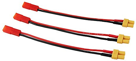 OliYin 3pcs Female JST to Female XT-30 Connector Adapter XT30 FPV Quad(pack of 3)