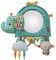 INFANTINO Go Gaga Elephant Activity Mirror, Activity-Spielzeug mit Spiegel, sensorisches Spielzeug für Tummy Time Zuhause oder für Auto, Buggy oder Kinderbett