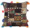 Eyes of India - 24 Big Black Patchwork Decorative Pillow Couch Cushion Cover Case Sofa Throw Bohemian Accent Colorful Boho Chic Indian Handmade Cover ONLY