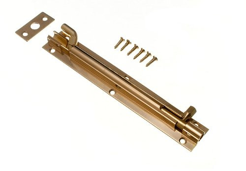 Door Bolt Brass Privacy Sliding Catch SWAN Necked 6 INCH 150MM