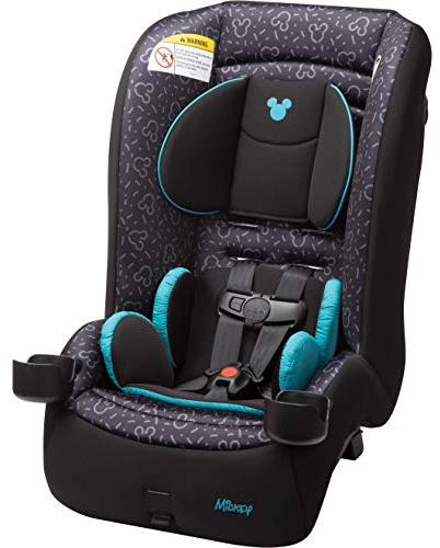 Disney Baby Jive 2 in 1 Convertible Car Seat,Rear-Facing 5-40 pounds and Forward-Facing 22-65 pounds, Mickey Teal