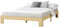 [en.casa] Holzbett Raisio 140x200 cm mit Lattenrost Bettgestell Bett Kiefernholz Massiv Jugendbett Doppelbett Gästebett Natur Holz