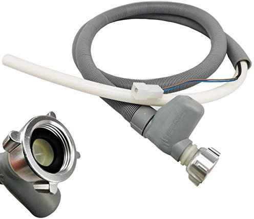 Tubo di ingresso di sicurezza, tubo universale di ricambio del connettore Aquastop da 3/4 pollici per Ariston Bosch Hotpoint LG Siemens Whirlpool C00372679 668113 299756 Lavatrice e lavastoviglie 2M