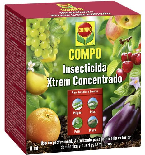 COMPO Insecticida Xtrem Concentrado, Insecticida concentrado para plantas hortícolas y frutales, Apto para jardinería doméstica, 8 ml, 2195002011