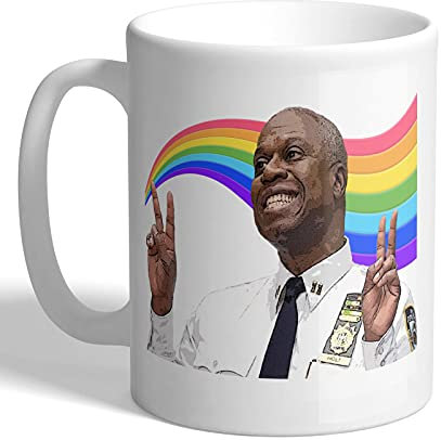 I Love Mugs - Captain Holt Smiling - Brooklyn 99 - Mug, Ceramic, 11fl.oz.
