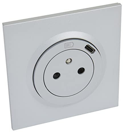 Legrand - Prise de courant surface 2P+T standard FB avec chargeur USB type C Complet . Dooxie