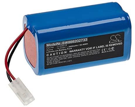 vhbw Batterie Compatible avec myVacBot SN500 aspirateur, Robot électroménager (2600mAh, 14,8V, Li-ION)
