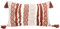LIGICKY Boho Kissenbezug Büschelige Dekorative Kissenbezüge Getuftet Weich Kissenhülle mit Quaste Baumwolle Kissen Boho für Sofa Couch Schlafzimmer Wohnzimmer Büro Auto, 30 x 50 cm, Rot und Weiß