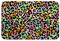 Loussiesd Bunter Leopard Drucken Badteppiche Safari Gepard Drucken Badematte 50x80cm Damen Leopard Gefleckt rutschfest Badezimmerteppich Kinder Afrika Tierhaut Weich Zottelig Badvorleger Zimmer Dekor