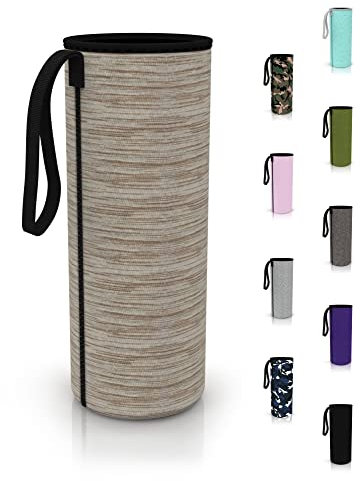 spottle Bolsa de transporte para botellas de agua, soporte térmico o de vidrio, correa protectora de neopreno con correa, funda para 500 ml, 750 ml, 1 litro, cubierta térmica, elástica y duradera
