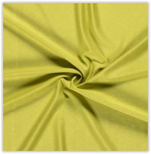 Viskose Jersey Uni Meterware - Stretchstoff Viskose - Viskosestoff stretchig - Jerseystoff Sommer - Blusenstoff Öko Tex 100 *Ab 50cm, Farbe: 023 Limette