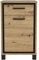FORTE TRONDHEIM Schuhschrank mit 1 Tür und 1 Schublade, Holzwerkstoff, Artisan Eiche / Schwarzeiche, B xH x T: 54,4 x 90,9 x 41,5 cm