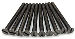 Jones DIY M3.5 Black Nickel Electrical Socket Screws, 40mm, For Switches, Light Switch, Plug Sockets, 3.5mm x 40mm, (10)