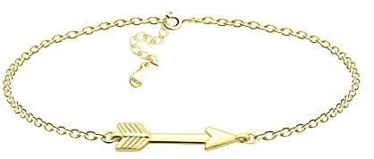 Sofia Milani - Damen Armband 925 Silber - vergoldet/golden - Pfeil Anhänger - B0319