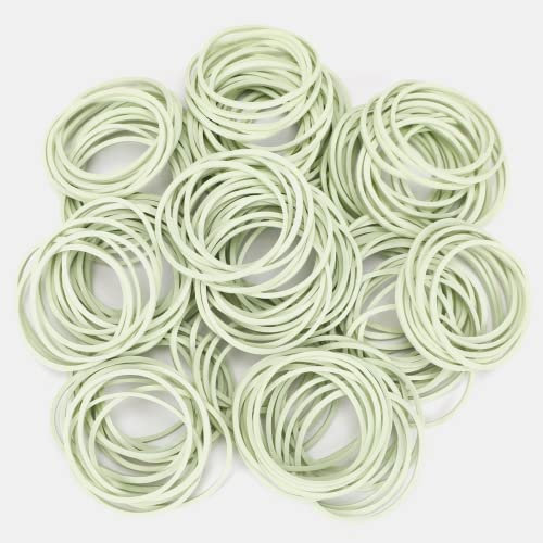 200pcs White Natural Rubber Elastic Bands Heavy Duty Bands for Hair Home, Pens, Catapults, Bills, Bank Paper, Office Supplies(38mm)