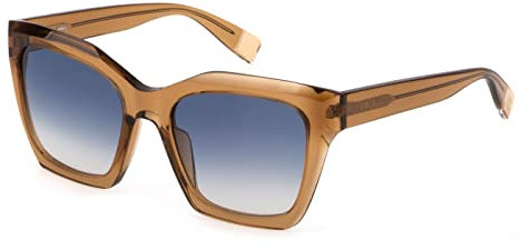 Furla SFU621V 0D67 Cognac Trasparente Lucido Sunglasses Woman Acetate, Square, 53