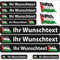 INDIGOS UG Fahrrad Aufkleber Palestina - 13 Fahnenaufkleber wehend - Sticker selbst gestalten - Fahrrad - Auto - Motorrad - Namensaufkleber wasserfest personalisiert - Wunschtext - Flaggen der Welt