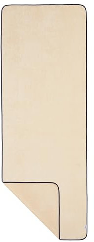 Sowel® Saunahandtuch 220 x 80 cm, 100% Bio-Baumwolle, Strandtuch XXL, Badetuch Groß, Saunatuch, Handtuch, Strand, Sauna, Damen und Herren, Sand/Navy