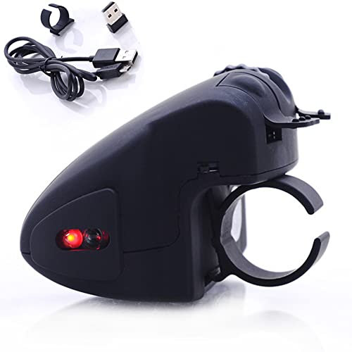 Wireless Mouse, Finger Mini USB Mice, Ergonomic Portable USB Drived Mouse Rechargeable Pocket Ring Mouse, for PC Laptop Computer Tablet