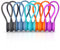 10 Pcs Magnetic Cable Ties, Xrkuu Multi Coloured Reusable Cable Organisers Silicone Cable Ties Magnetic Cable Clips Cord Organiser Cable Straps for Organizing and Bundling Wires, Earphone, Charger