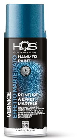 HQS - Bote de pintura en aerosol, 400 ml, efecto martillado (azul oscuro)