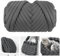 MeYuxg Chunky Yarn Dunkelgrau, 25M Chunky Wolle Superweicher Waschbarer, Stricken & Selbermachen Armstricken Wolle für Dicke Wolle zum Stricken, Handstrickgarn, Grobstrick (500g)