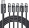 LISEN Typ C Ladekabel, [5er-Pack, 6.6FT] USB-C auf USB-C Kabel, 60W C Typ Schnellladekabel für iPad Air 4/5, iPad mini 6, iPad Pro 12.9/11, Samsung S23, Google Pixel, MacBook Air/Pro 2020