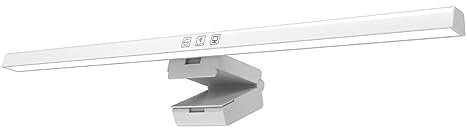 DAUZ Lámpara para Monitor de Computadora, Barra de Luz LED para Monitor de Computadora con Temperatura de 3 Colores, 19,7 Pulgadas para Oficina (Blanco)