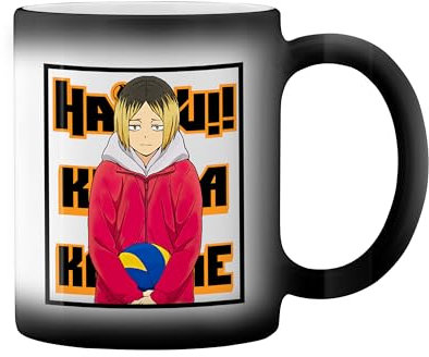 Haikyuu Kozume Karasuno Voleyball Anime Art Black Magic Tasse Mug
