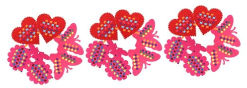 SAFIGLE 18 STK Strickzubehör Baby Spielzeug Kidcraft-spielset Spielzeug Für Kleinkinder Spielzeug Zum Flechten Von Blumen Schmetterlinge Weben Spielzeug Weberei Stoff Schmücken Herzförmig