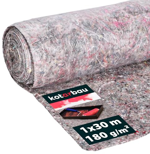 KOTARBAU® Telo di copertura per pittore, 1 x 30 m, 180 g/m², in tessuto non tessuto con protezione contro le perdite, in HDPE