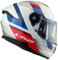 DOBLE XX LS2 Helm Integralhelm KPA FF808 Stream II, Größe L (59/60), Vintage, Weiß, Blau, Rot