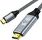 DGHUMEN Câble USB C vers HDMI 2.1[8K@60Hz, 4K@144Hz] 1 meter, Câble USB Type-C vers HDMI [Thunderbolt 3/4] Compatible pour iPhone 15 Pro/Max, MacBook Pro/Air 2023, iPad Pro, iMac, Galaxy S24, Surface