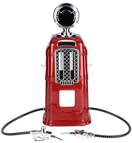 Double Guns - Pompa per bevande per vino, 1000 cc, doppia pistola per liquidi, dispenser di alcol e birra, strumento per bar, hotel, case da tè, karaoke, famiglia, rosso