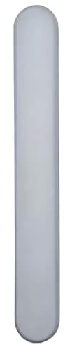 Silver uPVC Door Handle Blank Plate French Doors Blanking Handle PVC 210mm Screw Centres
