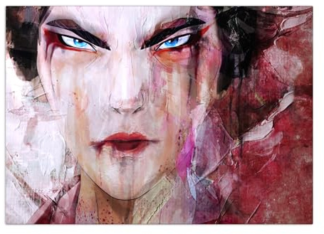 Displate - Poster aus Metal - Blue Eye Samurai - Stills - Betrayed 45 cm x 32 cm