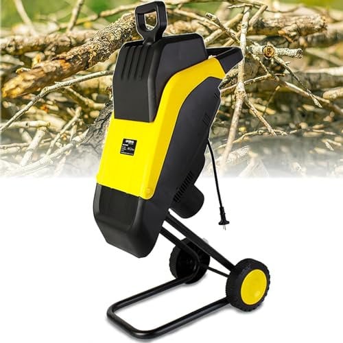Professional 2500W Electric Garden Shredder - Max Diameter 35mm Wood Chipper/Shredder for Garden Wood Chippers, Shredders & Mulchers