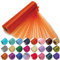 Trimming Shop Organza-Rolle, schneedurchsichtig, 25 m x 29 cm große Organza-Rolle für Stuhlschärpe, Tischläufer, Weihnachtsfeier, Hochzeitsdekoration, Heimwerkerprojekte, Hellorange